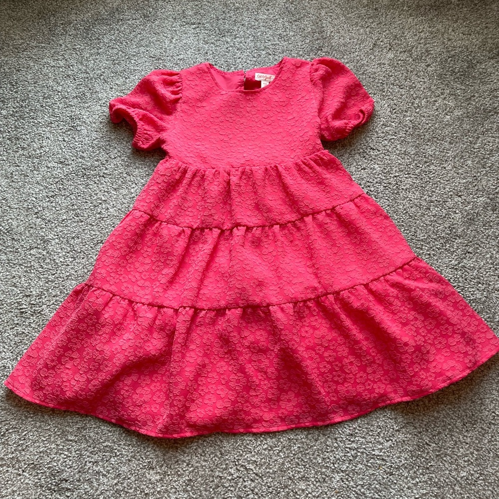 Girls Cat & Jack Pink Floral Dress Size M(8)